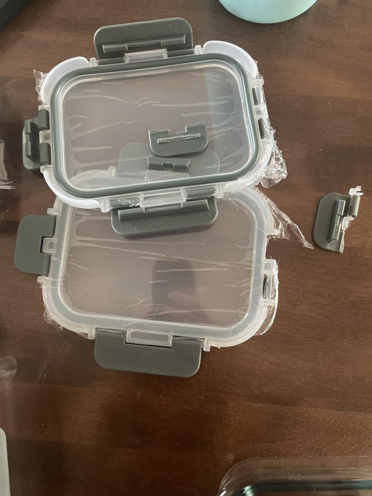 VERONES 10 PACK Glass Meal Prep Containers Set with Lids, Grey customer photo 2