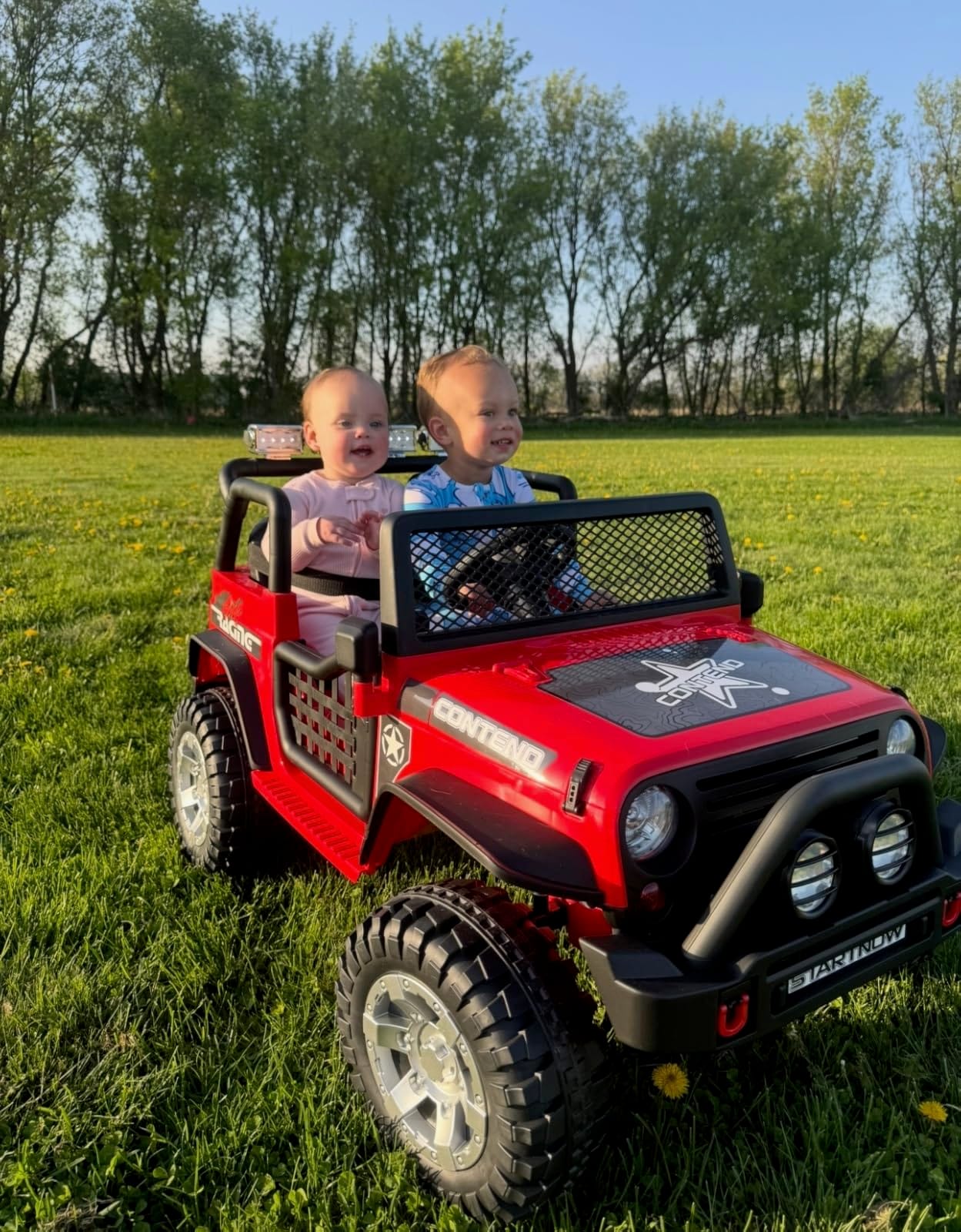 SEHOMY 12V 2 Seater Electric Car for Kids 110LB Max with Parent Remote | Pink Power Wheels Truck ride on toys, 3 Speeds, Spring Suspension, LED Lights, Music, Kids Electric Vehicles customer photo 1
