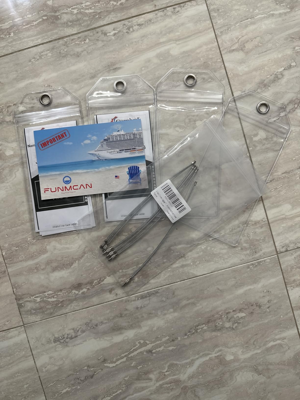 5 Pack Cruise Luggage Tag Holders for Carnival, NCL, Princess, MSC Ships customer photo 1