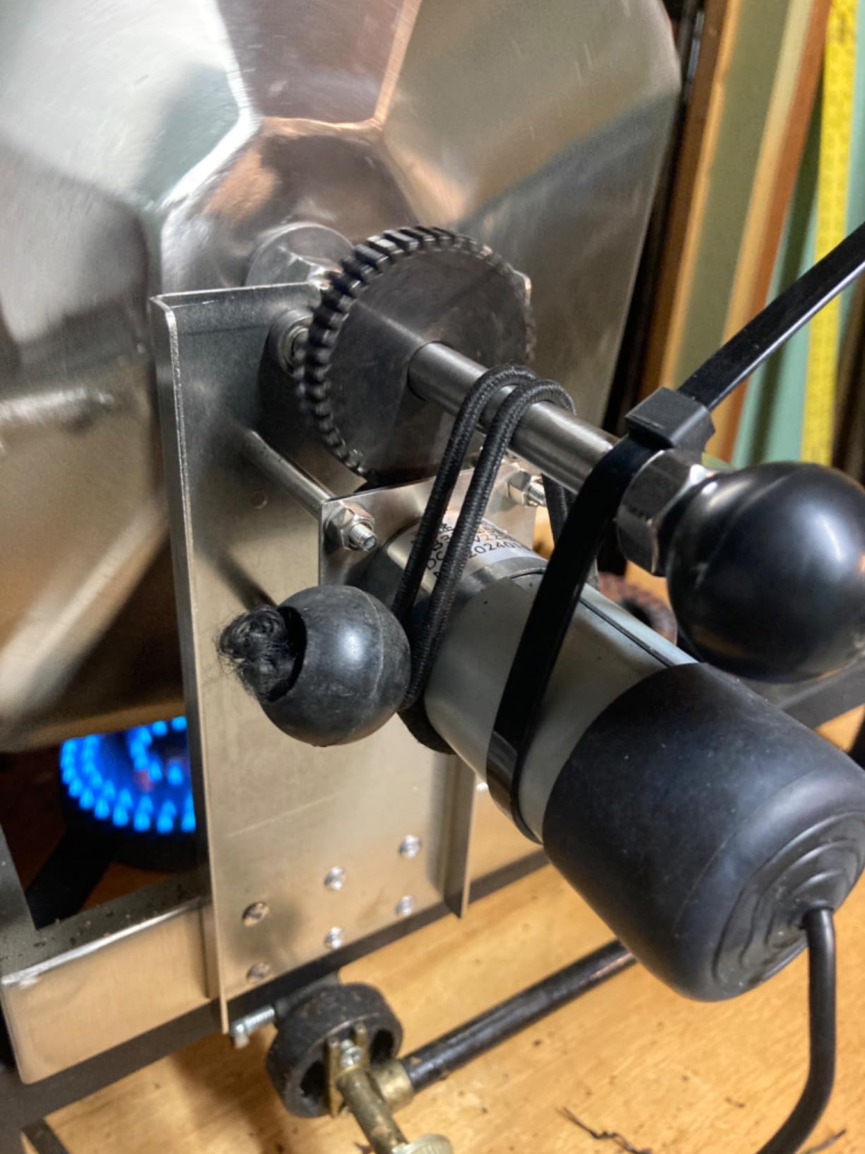 Coffee Bean Roaster 14.5L Coffee Bean Baker Peanut Roaster Gas Burner Drum Type Stainless Steel for Home and Commercial Use customer photo 1