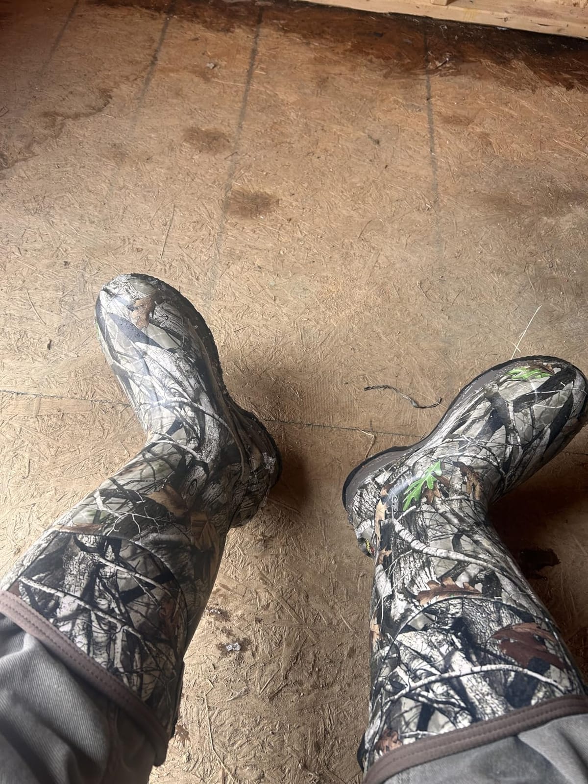 TIDEWE Rubber Hunting Boots, Waterproof Insulated Sturdy Outdoor customer photo 2