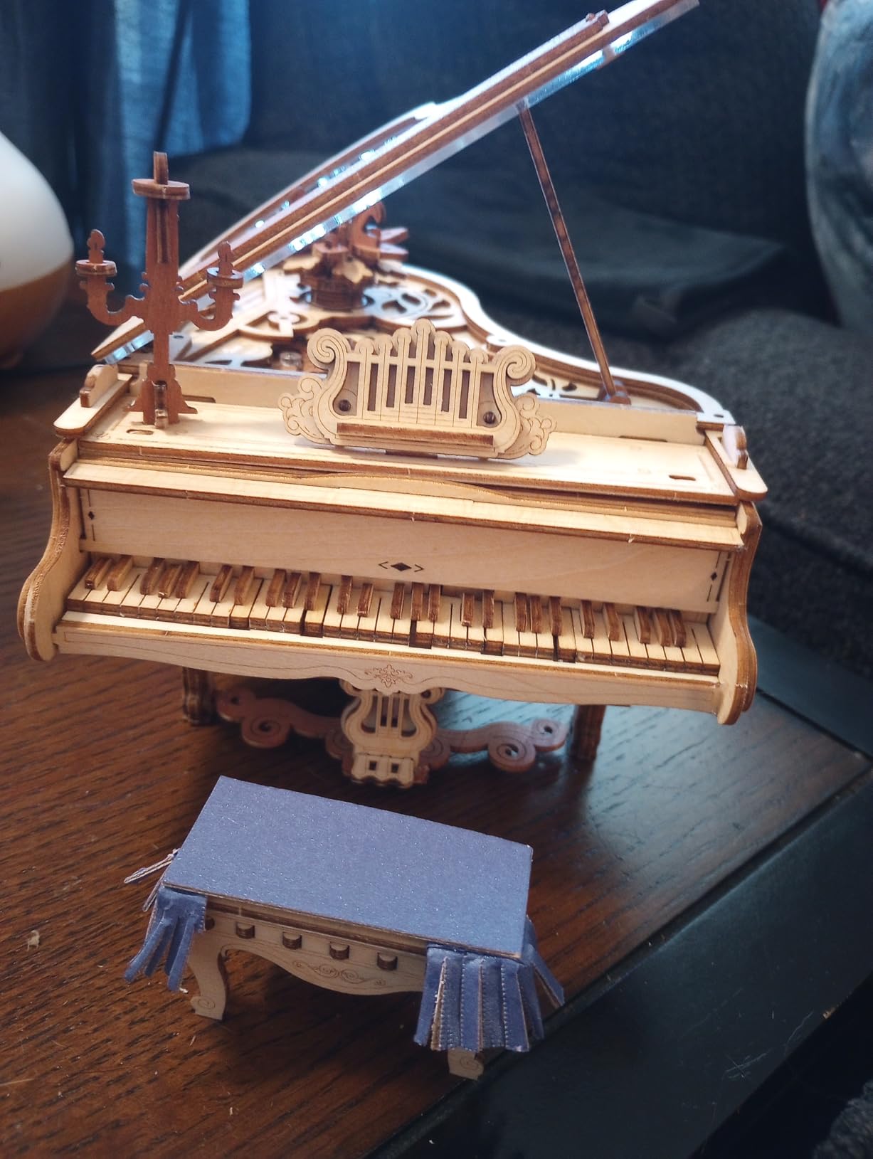 3D Wooden Puzzles for Adults 223pcs Piano Model Kit 1:20 Scale Building Puzzles Wooden Music Box customer photo 1