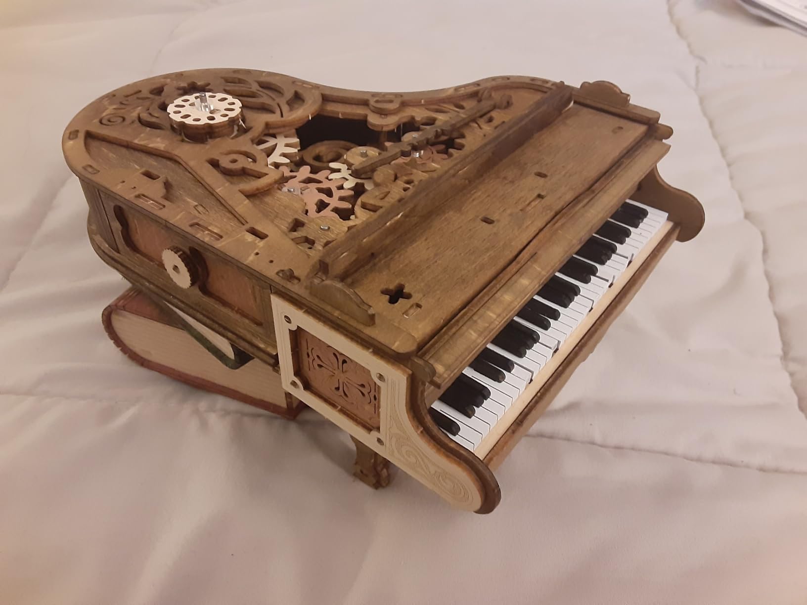 3D Wooden Puzzles for Adults 223pcs Piano Model Kit 1:20 Scale Building Puzzles Wooden Music Box customer photo 2