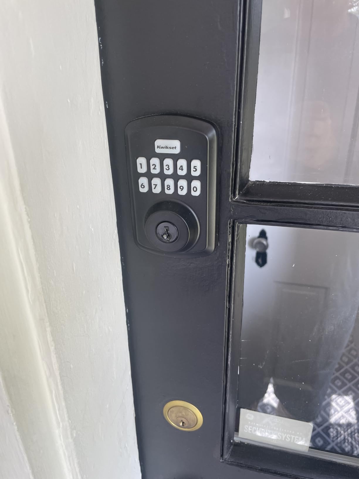 Kwikset Powerbolt 250 10-Button Keypad Matte Black Transitional Electronic Deadbolt Door Lock, Featuring Convenient Keyless Entry, Customizable User Codes and Auto-Locking customer photo 1