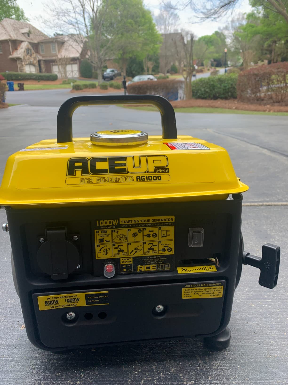 Aceup Energy 1,200W Gas Powered Generator, Small Portable Generator for Home Use Ultralight, EPA & CARB Compliant customer photo 1