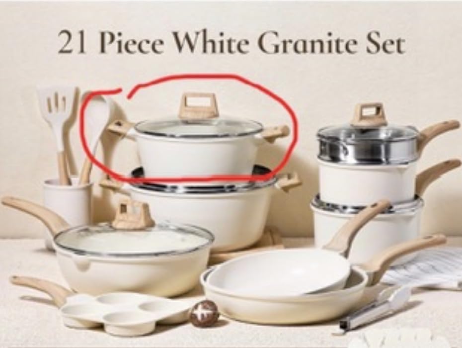 CAROTE 21pcs Pots and Pans Set, Nonstick Cookware Sets, with Egg Pan customer photo 2