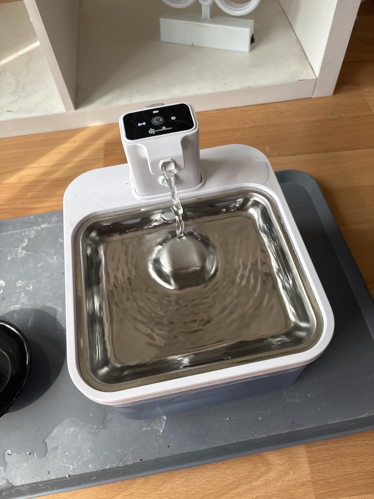 DownyPaws Cat Water Fountain Cordless, Pet Fountain, 84oz/2.5L, Black Pro customer photo 1
