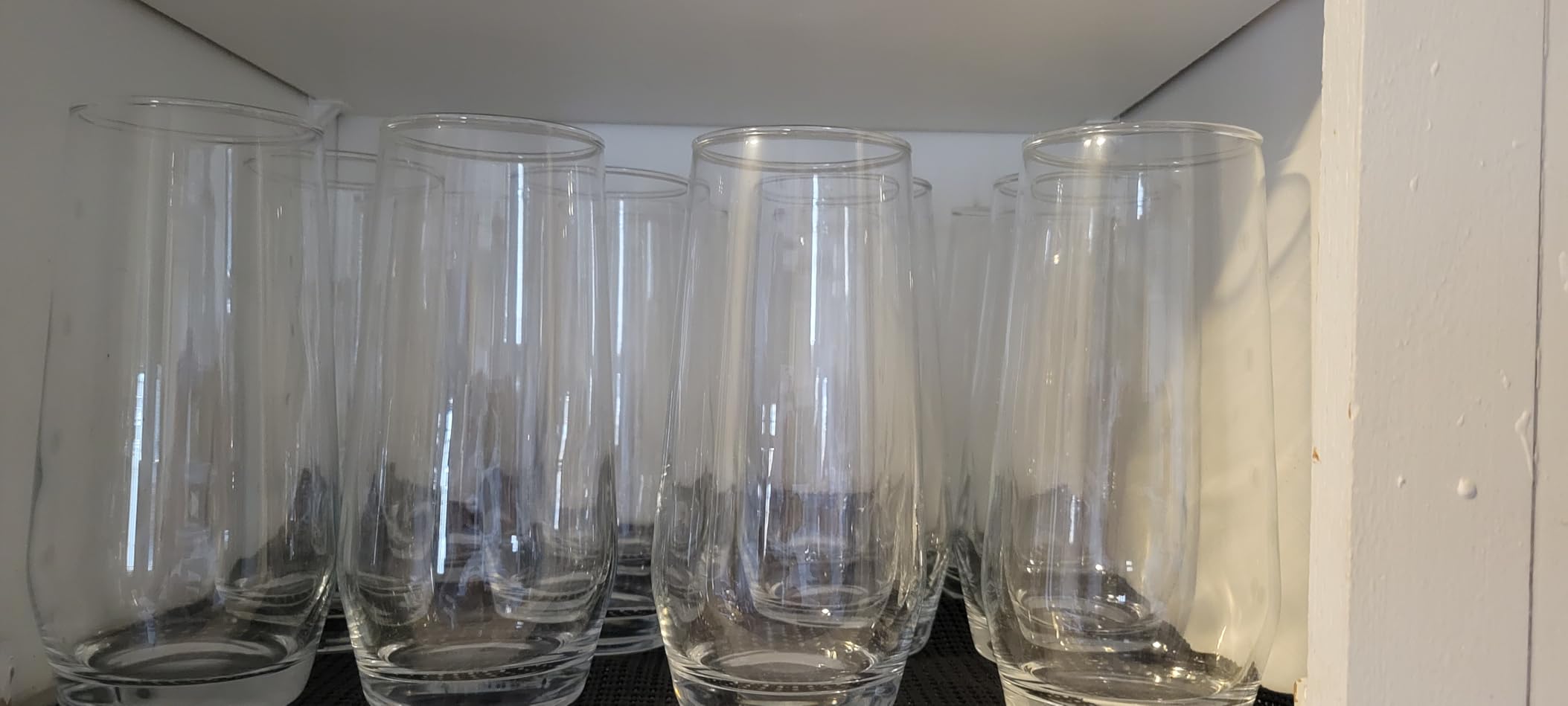 18 oz Crystal Drinking Glasses, Highball Glasses Set of 12 | Water Glasses, Mojito Glass Cups, Suitable for Glasses for Wine, Cocktails, Office, Parties, Weddings and Gifts customer photo 1