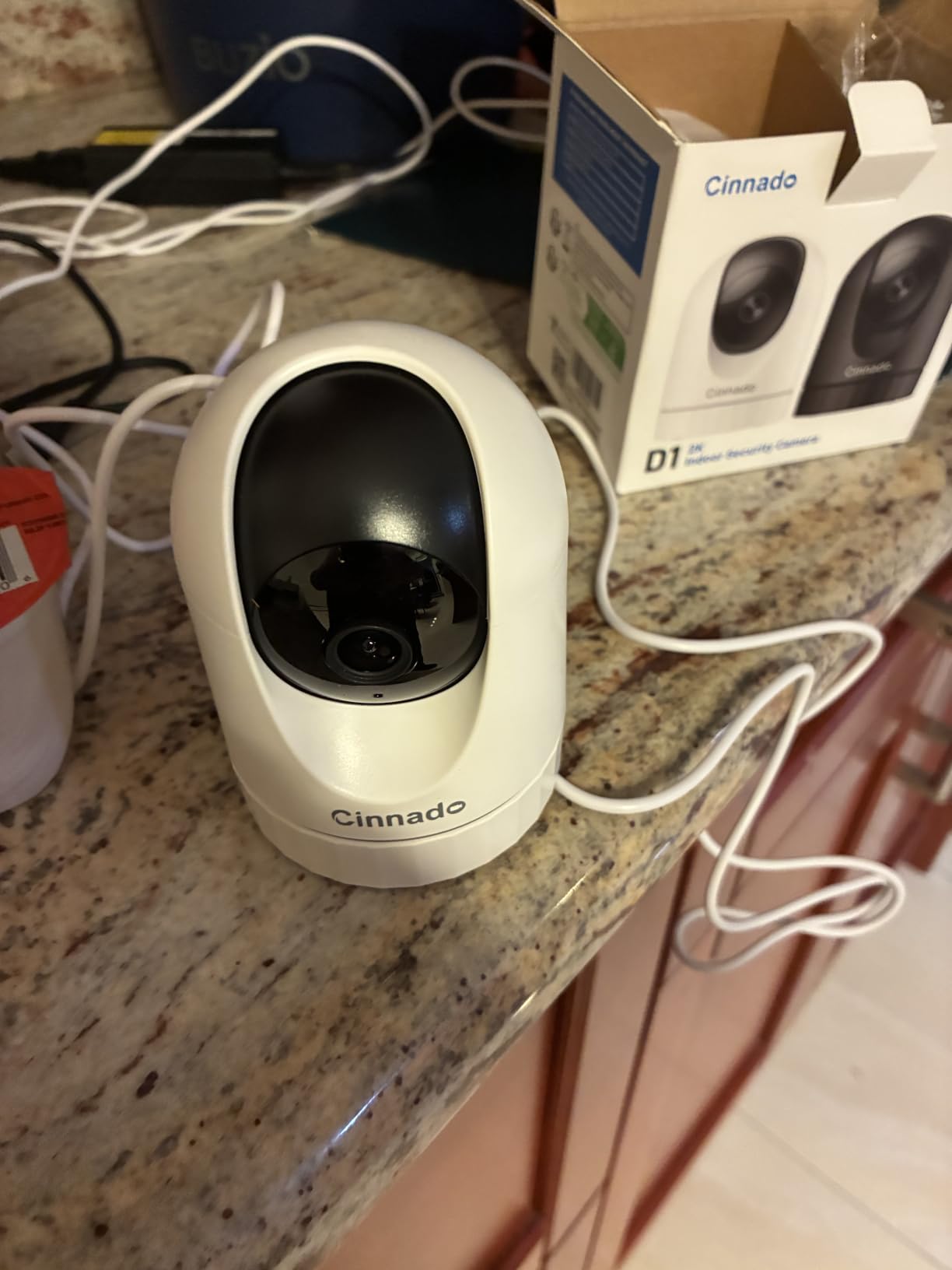 Cinnado 2K Security Camera Indoor for Pet/Dog/Baby with Phone App, D1 1Pack customer photo 1