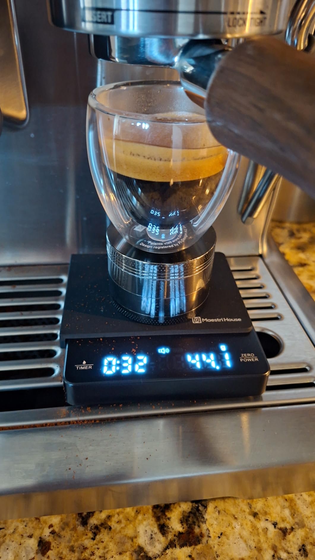 Maestri House S1 Mini Espresso Coffee Scale with Timer, 2kg/0.1g customer photo 1