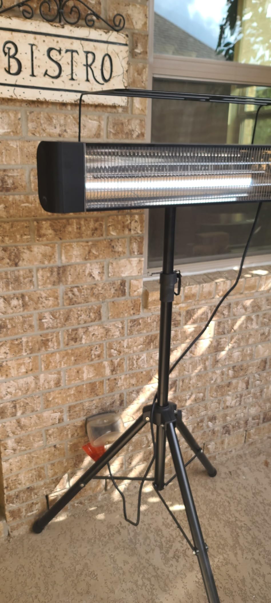 VAGKRI Outdoor Heaters, Electric Infrared Patio Heater with Remote and 12H Timer, IP65 Waterproof, 3 Heat Levels, Wall Mount or Tripod Stand for Home, Office, Patio, Garage customer photo 2
