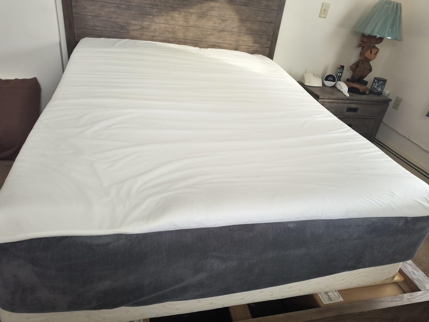 Lazyzizi Mattress Wedge Only, 5-Inch Queen Inclined Bed Wedge Mattress Topper for Acid Reflux, GERD, Neck & Back Pain, Snoring, Adjustable Elevator Under Mattress Support for Bedroom customer photo 1