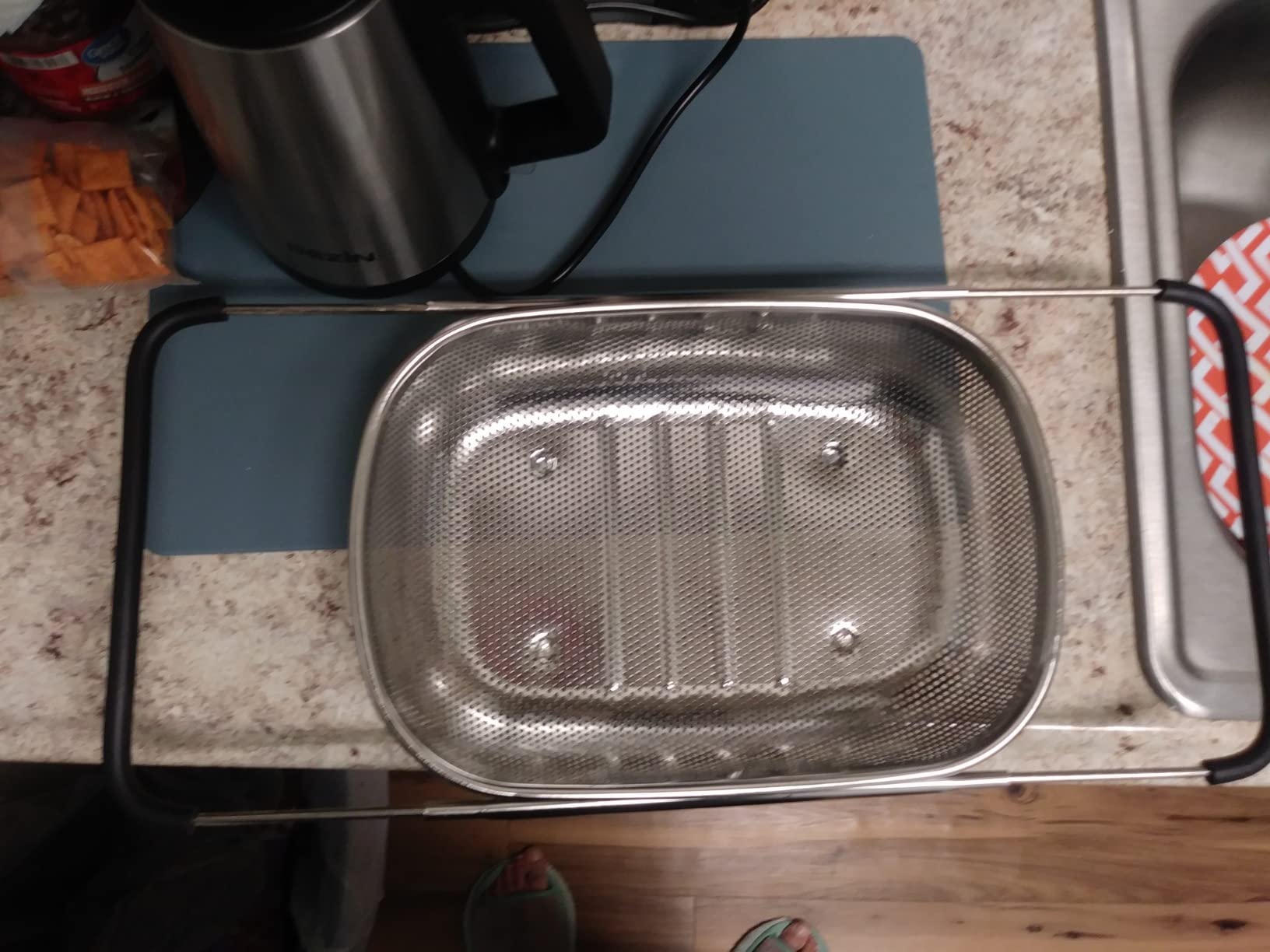 Rice Washing Bowl with Strainer Stainless Steel Quinoa Washer Bowl customer photo 1