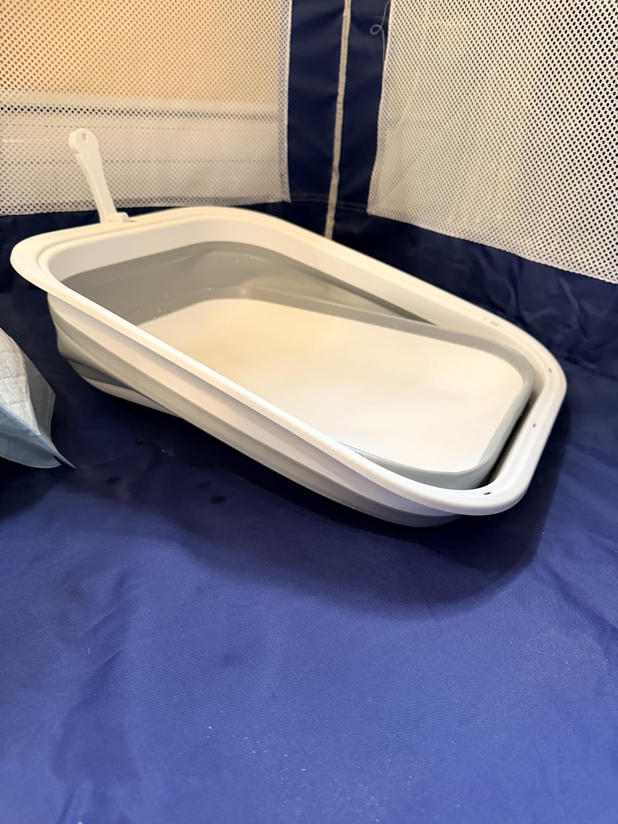 Collapsible Kitten Litter Box Low Entry Small Cat Litter Box M customer photo 2