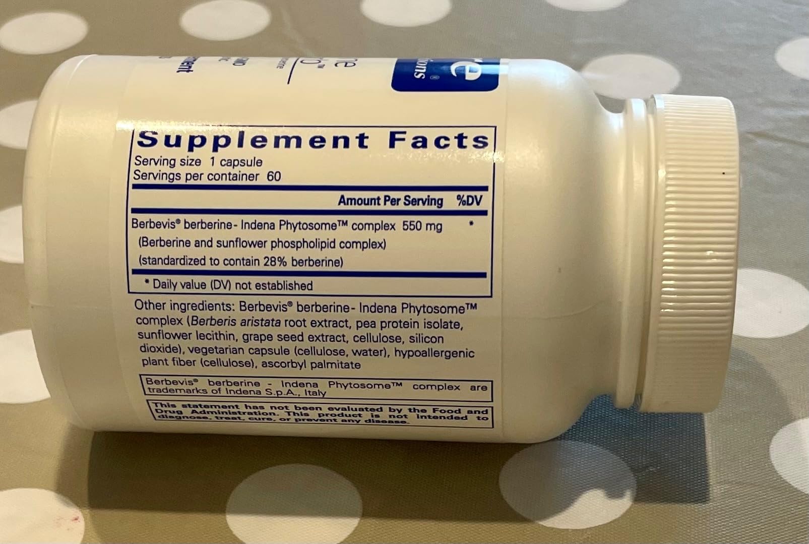 Pure Encapsulations Berberine UltraSorb, 60 Capsules | Enhanced Absorption Berberine Phytosome 550 mg, Supports Metabolic and Cardiometabolic Health* customer photo 2
