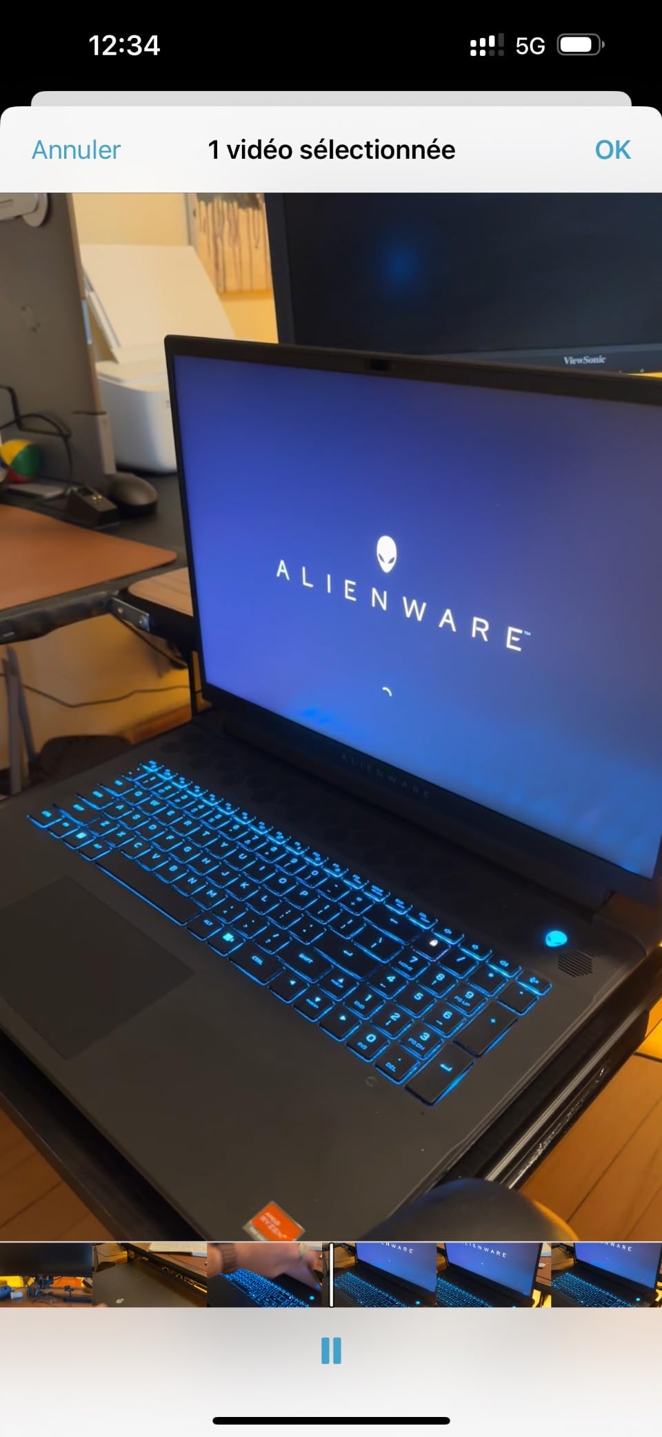 Alienware m18 AMD Gaming Laptop - 18-inch FHD+ (1920 x 1200) 480Hz 3ms Display, AMD Ryzen 9-7845HX, 32GB DDR5 RAM, 1TB SSD, NVIDIA GeForce RTX 4080 GDDR6, 1-Year Premium Support - Dark Metallic Moon customer photo 2