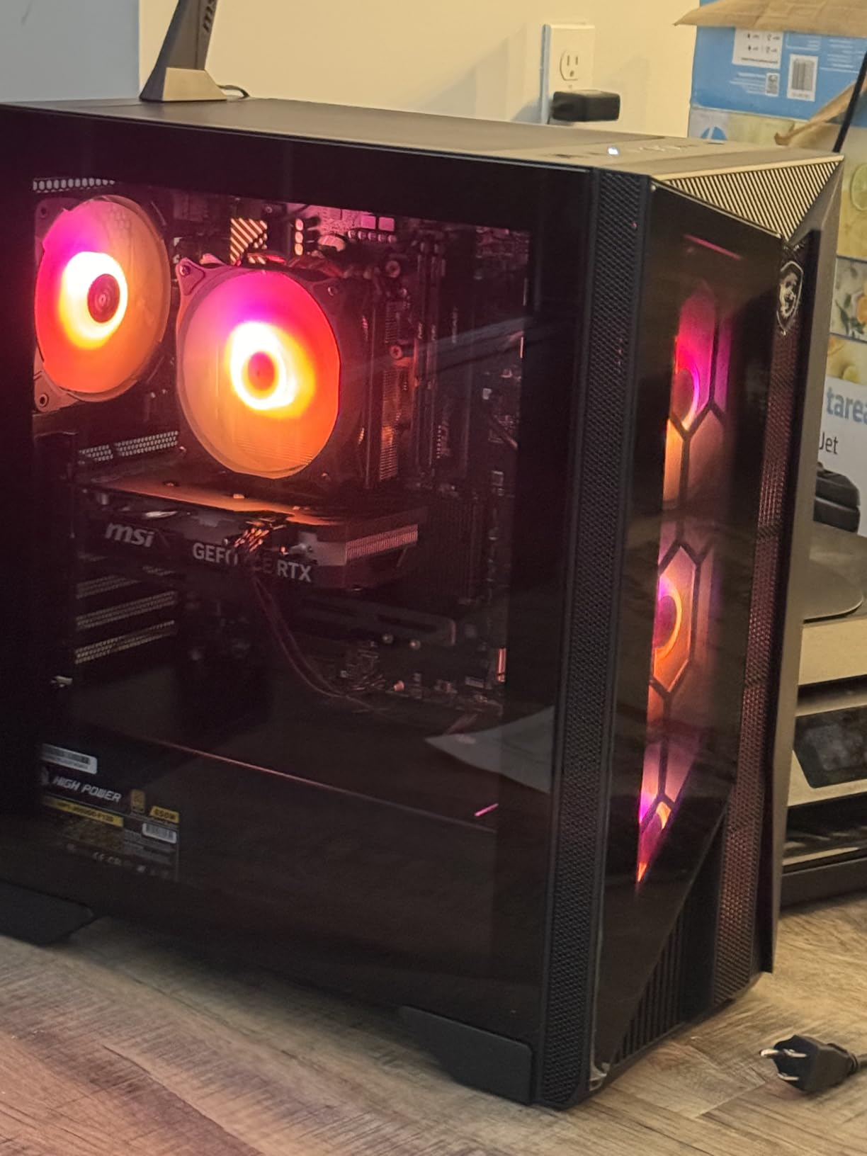 msi Aegis ZS Gaming Desktop, AMD Ryzen 7 7700, GeForce RTX 4060, 16GB RAM, 1TB SSD, RGB Fan Cooling, Wi-Fi 6E, Keyboard & Mouse Included, DIY Friendly, Windows 11 Home-Adv: 7NUC-607US customer photo 2