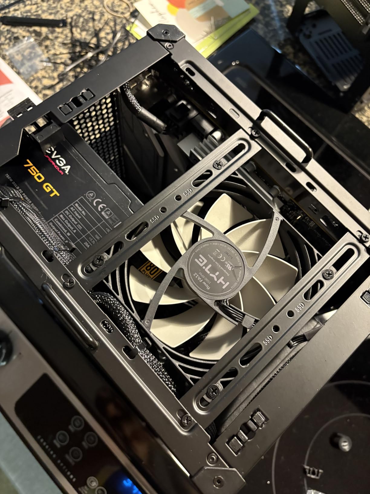 JONSBO C6 Handle Black Mini MATX Mesh Case,Simple Compact Desktop Micro ATX Chassis,Upper Cover/Side Panel Tool-Free Open pc case, ATX Power Bite (L185mm Max.),Support 75mm CPU Cooler,GPU200-255mm customer photo 2