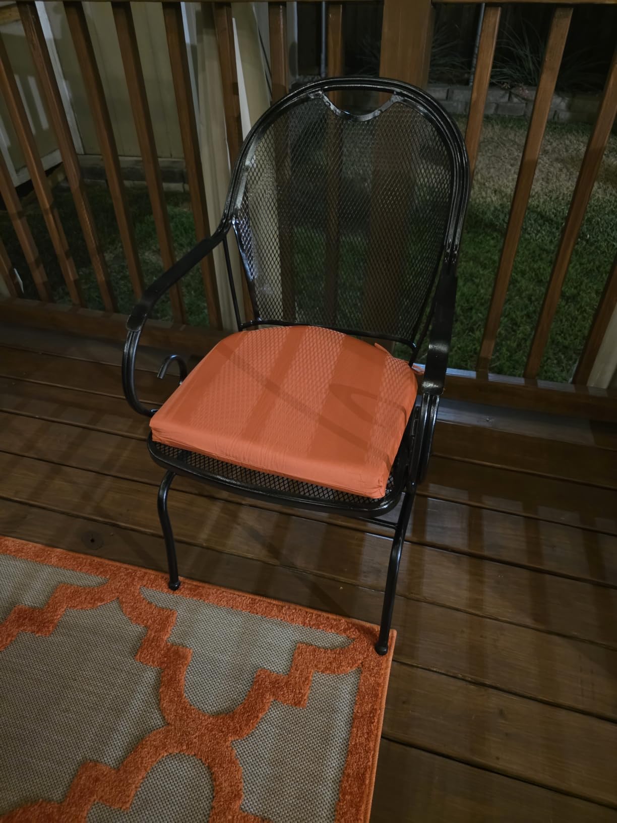Wellsin Outdoor Chair Cushions for Patio Furniture - Patio Chair Cushions Set of 6 - Water Resistant Round Corner Outdoor Seat Cushions 17