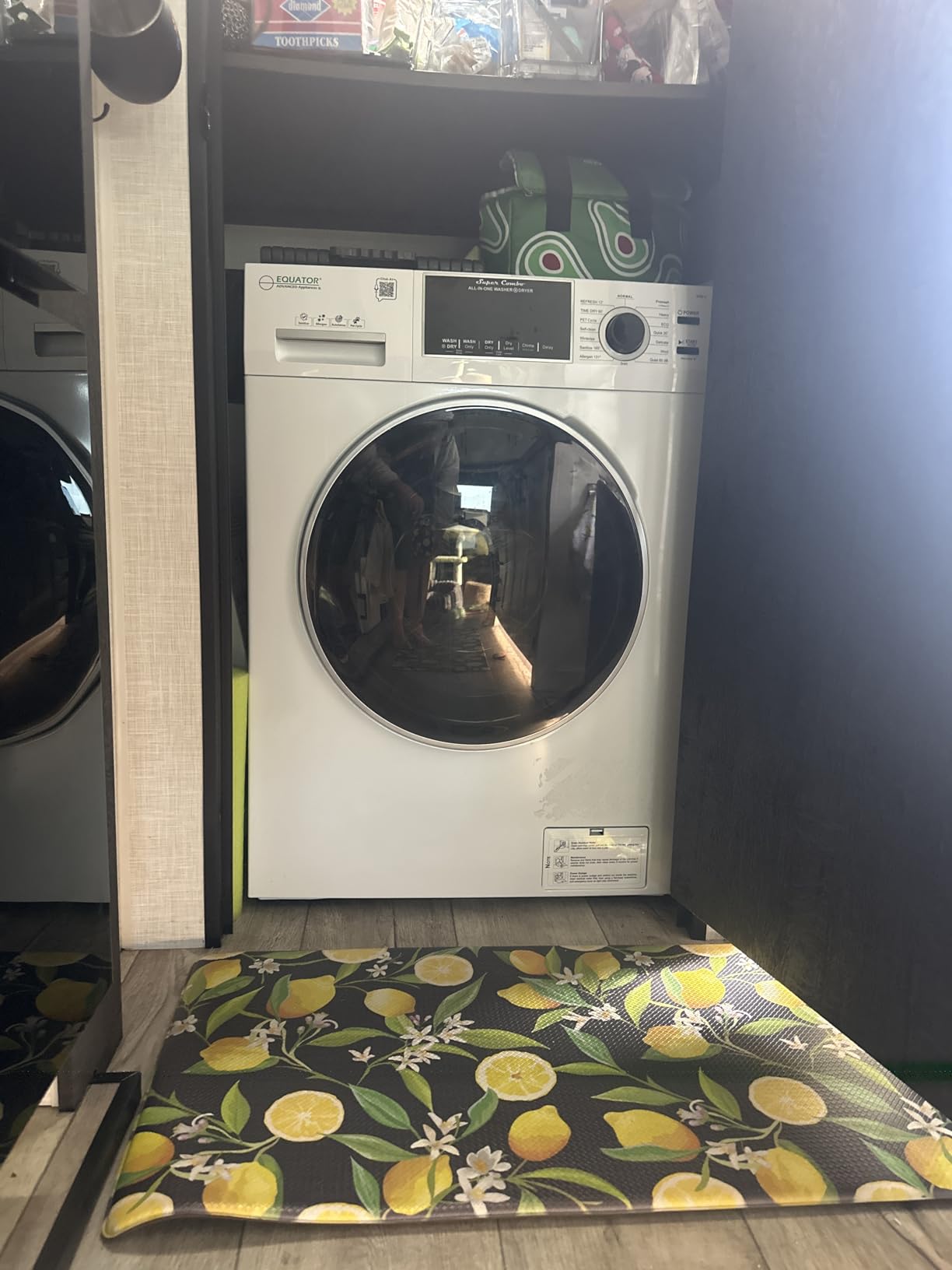Equator All-in-one Washer Dryer Ventless FULLY BUILTIN 0-CLEARANCE 1.62cf/15lbs 110V 1400RPM customer photo 2