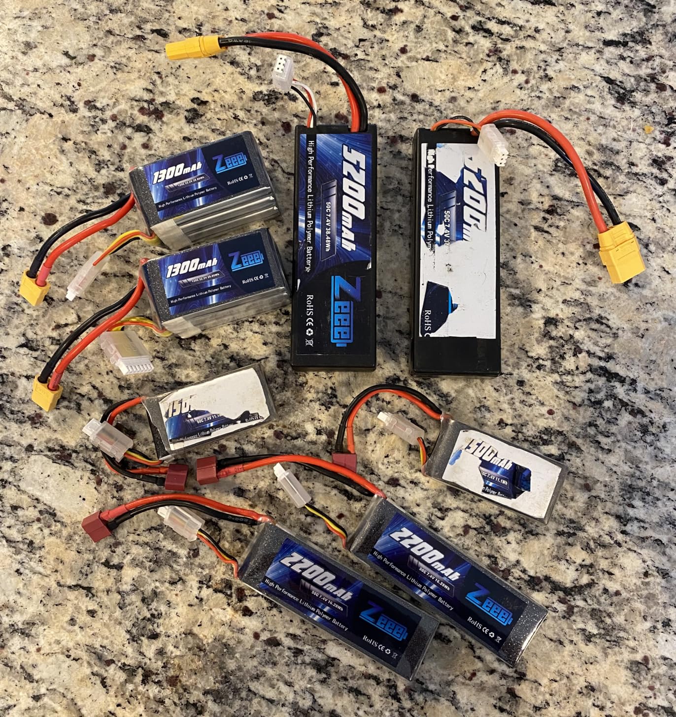 Zeee 6S Lipo Battery 1300mAh 22.2V 120C with XT60 Plug (2 Pack) customer photo 1
