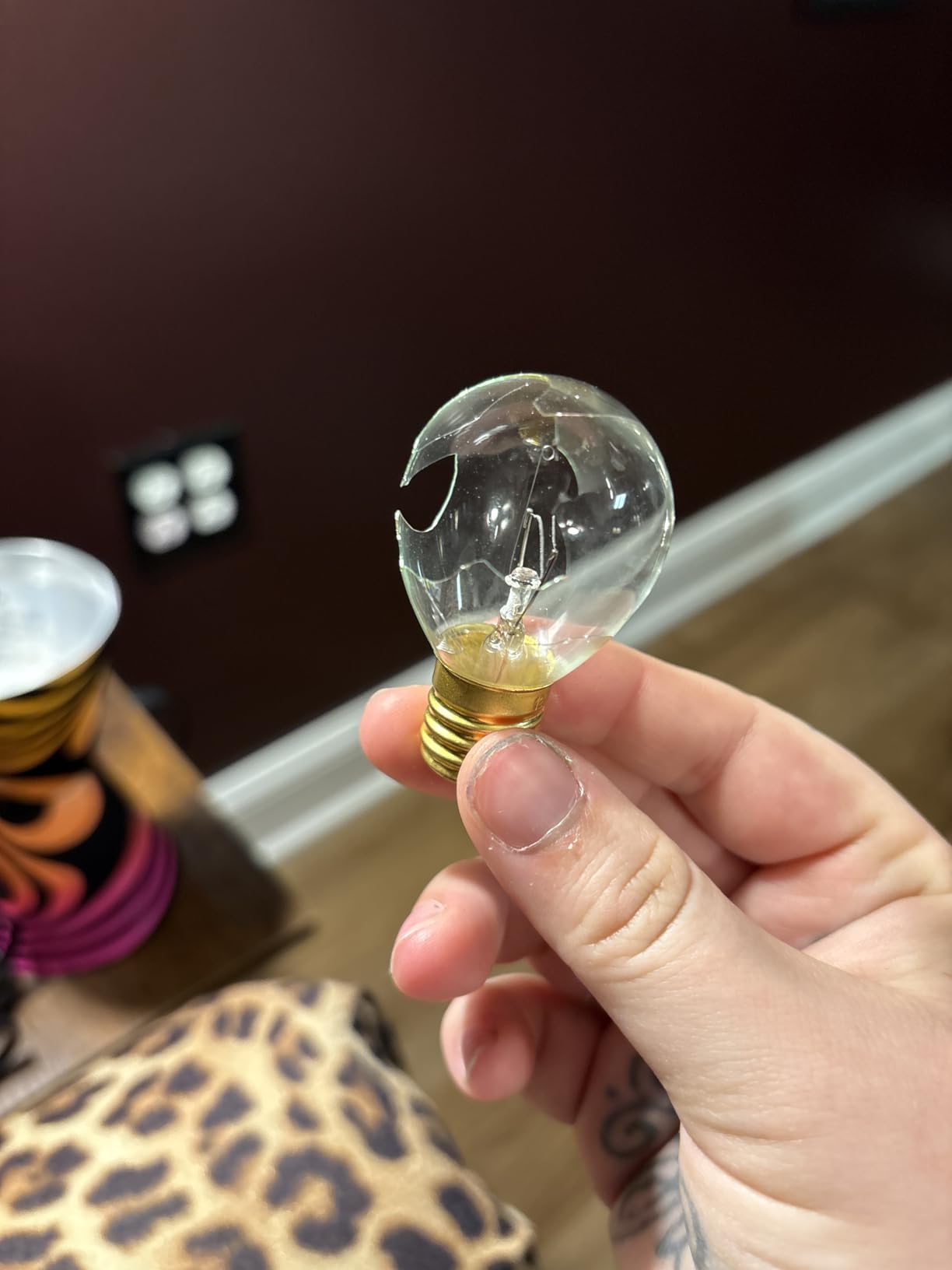 The Original Lava® Lamp - 14.5'' Groovy Gradient Flocked Base - Classic Liquid Motion Lamp - Yellow Lava and Purple Liquid - #2015 customer photo 2