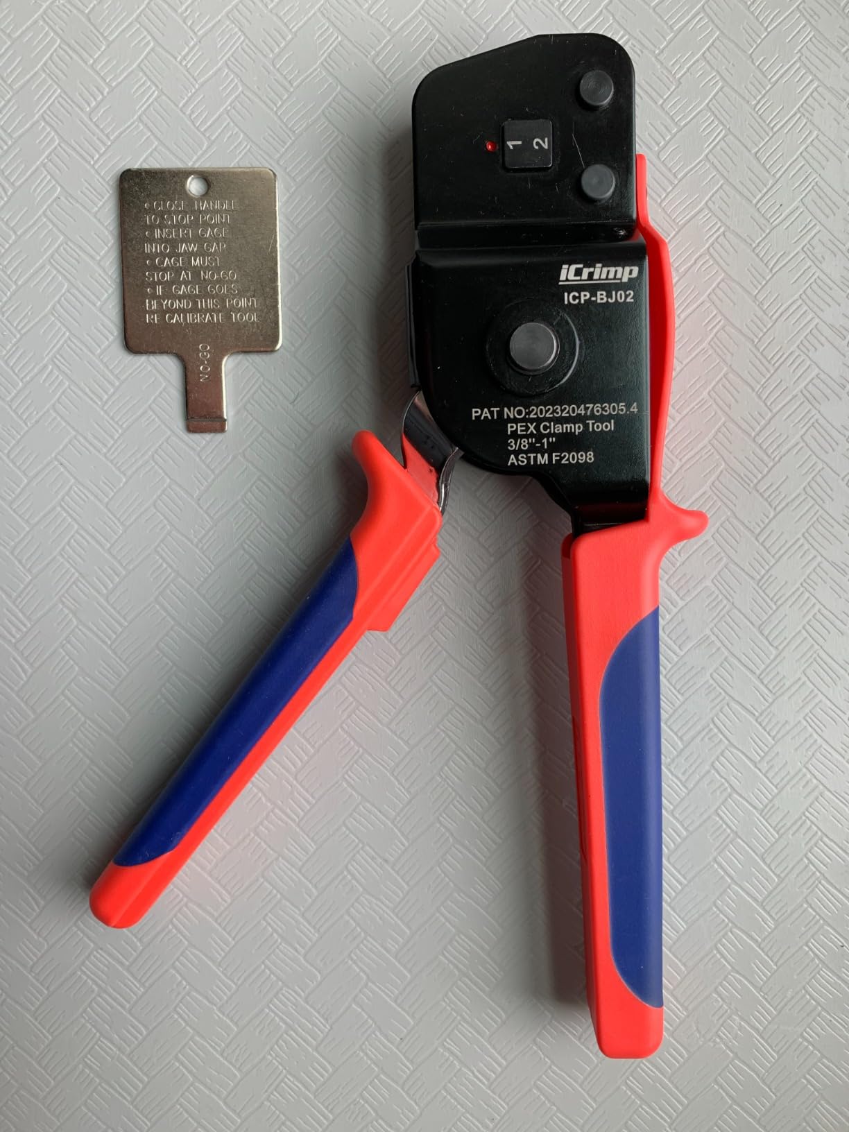 iCrimp ICP-BJ02 PEX Clamp Cinch Tool, Patented One Handed PEX Crimping Tool for Pinching 3/8-in, 1/2-in, 3/4-in, 1-in PEX Clamp Rings, Cinch Only customer photo 1