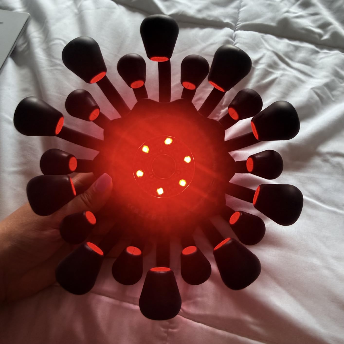 Electric Scalp Massager - Octopus Head Massager Stress Relax, 20 Claw Multi-Configuration Array Vibrating Nodes, 5 Modes, Bluetooth Music, Hair Scalp Relaxation, Fatigue Relief customer photo 2