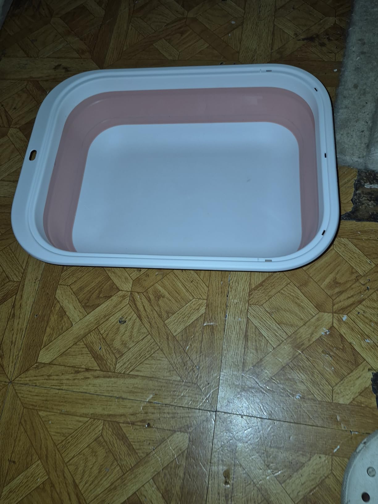 Foldable Cat Litter Box, Large Height-Adjustable Anti-Splash Open Air Kitty Litter Pan, Easy Clean with Scoop (Gray) customer photo 1
