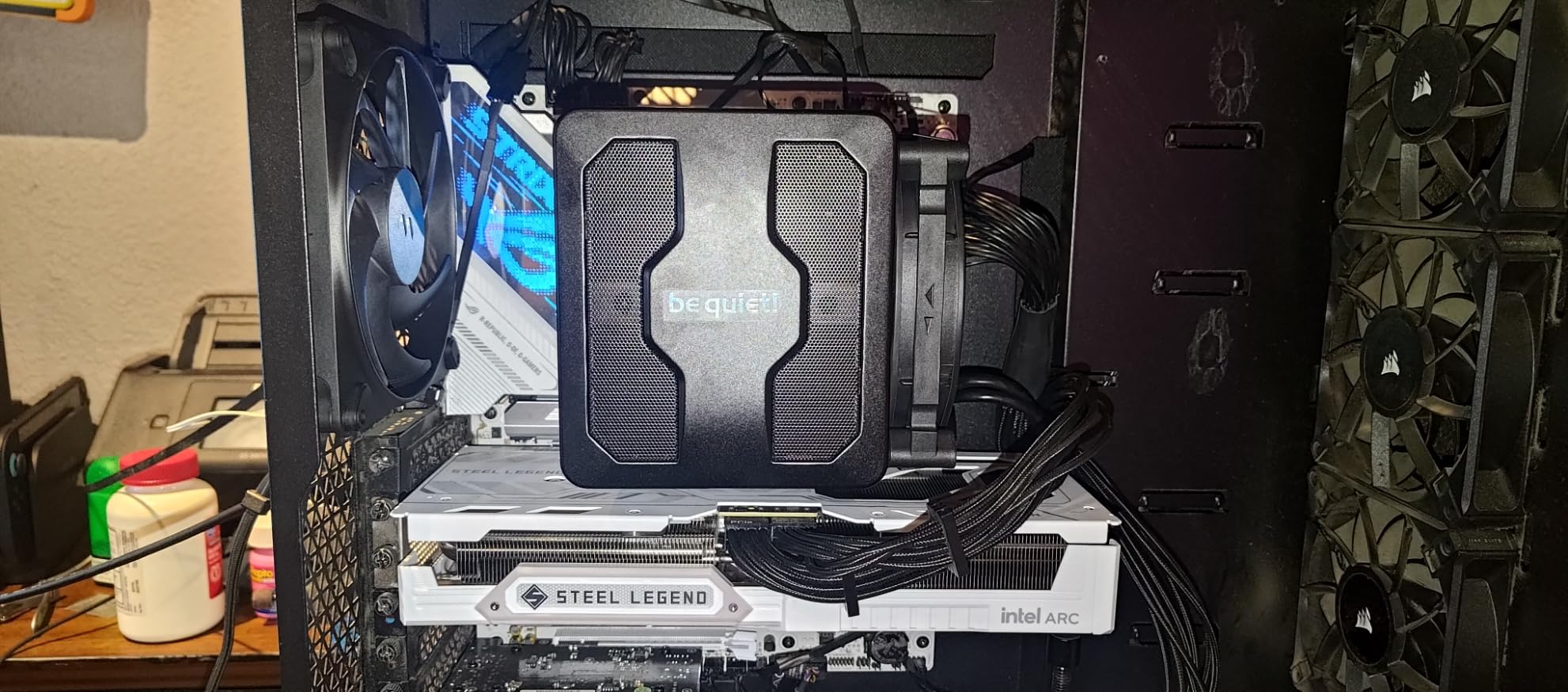 be quiet! Dark Rock Pro 5 CPU Cooler, Silent Cooling, High Airflow, 7 High-Performance Copper Heat Pipes, 2x FDB PWM Fans, For Overclocking PC Systems, 2 Mode Speed Switch customer photo 2