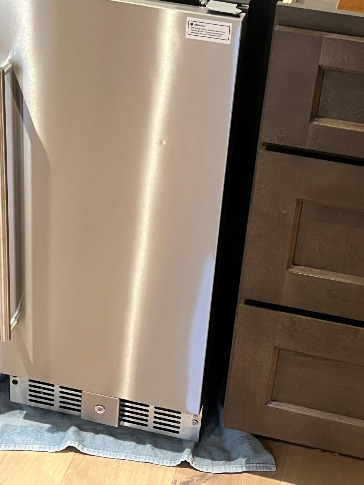 EUHOMY 15 Inch Beverage Refrigerator, 127 Can Outdoor Refrigerator customer photo 2