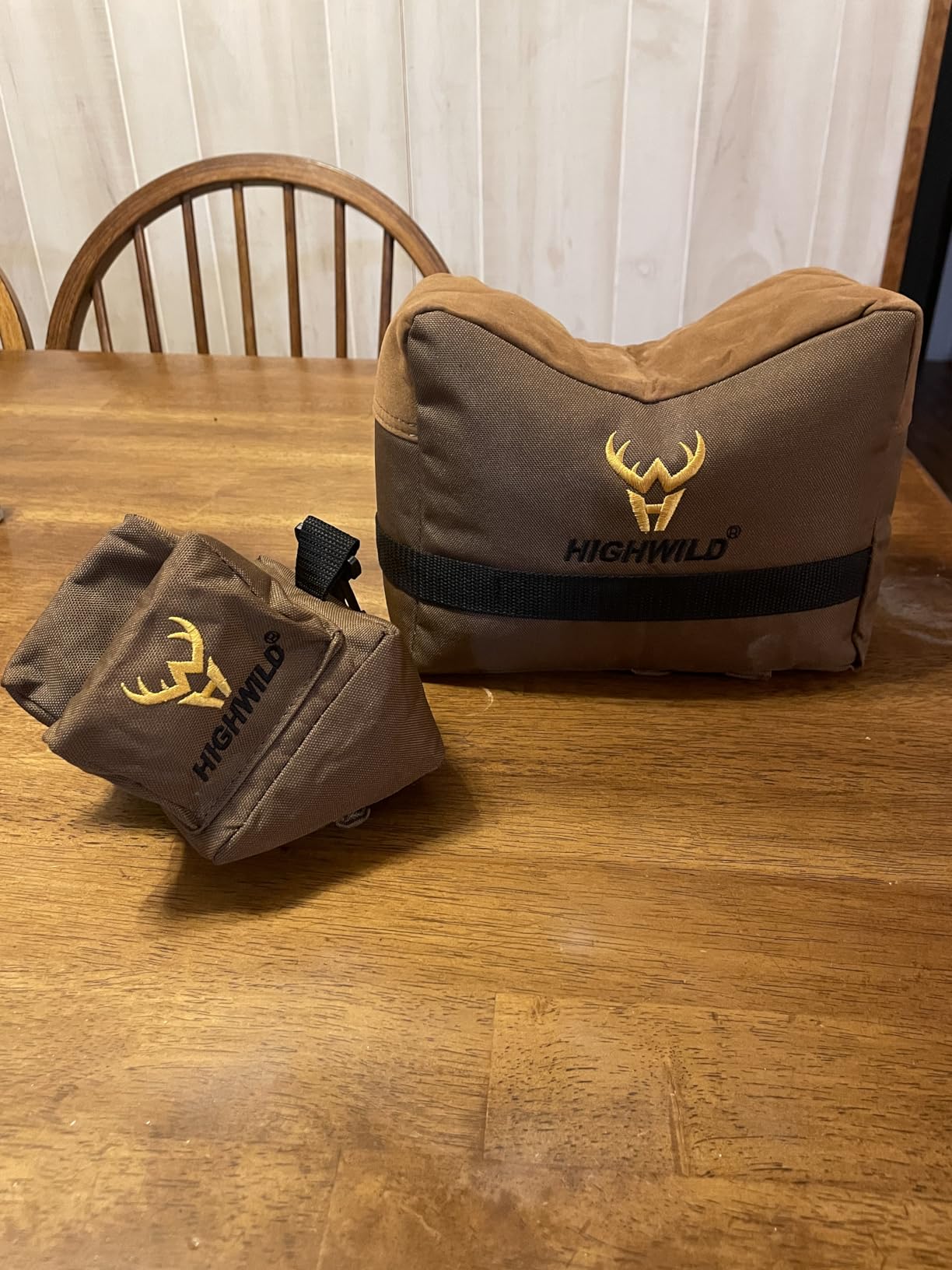 Highwild 900D Oxford Shooting Rest Bags - Front and Rear Support Sand Bags for Shooting Bench Rest, Ideal for Gun Rifle Shooting and Hunting - Water-Resistant Design - Unfilled customer photo 2