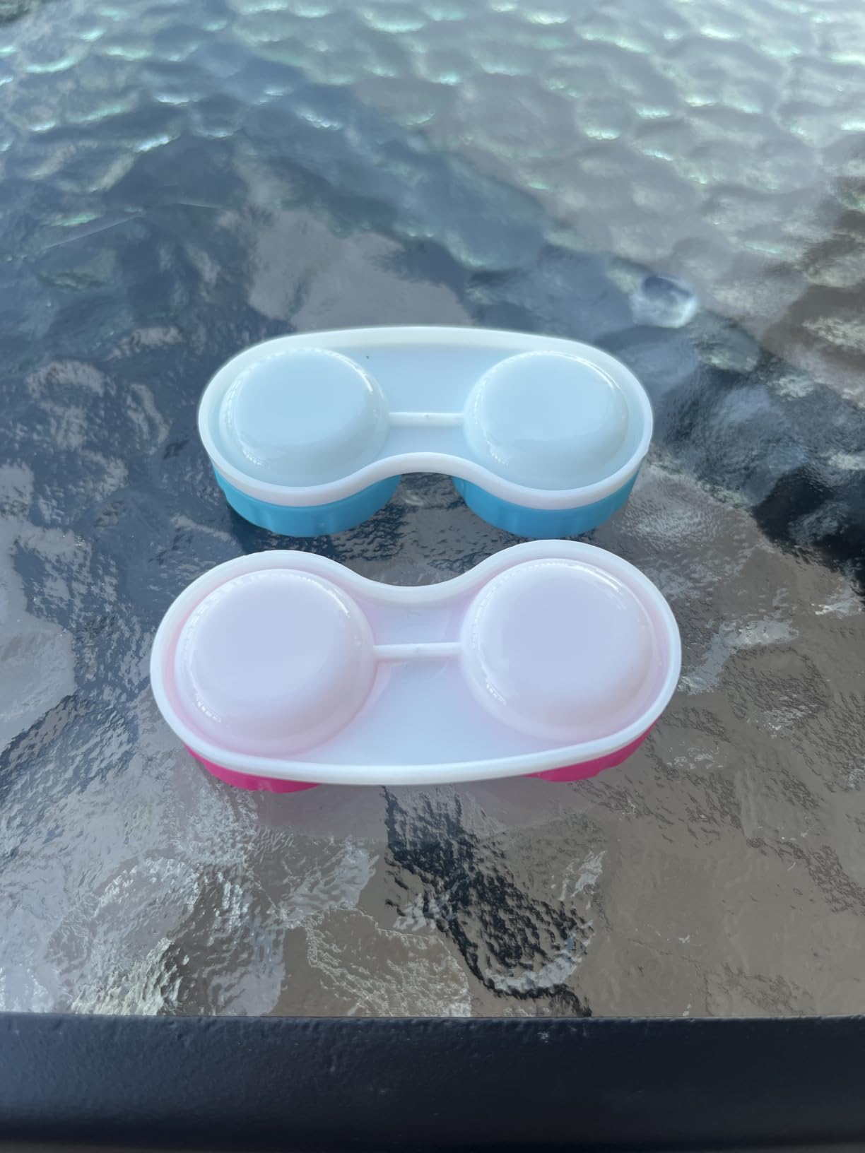 KISEER 4 Pack Colorful Contact Lens Case Box Holder Container Soak Storage Kit customer photo 2