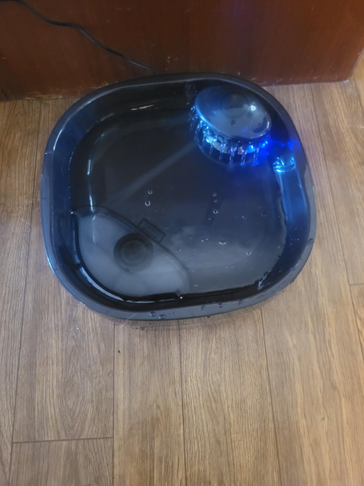 7L/1.8Gal Dog Water Fountain for Large Dog, FEELNEEDY Dog Water Bowl Dispenser Pet Water Fountain, Water Dispenser for Dogs with Ultra Quiet Pump for Multiple Pets with 3 Filters (FN-W05, Clear Blue) customer photo 1