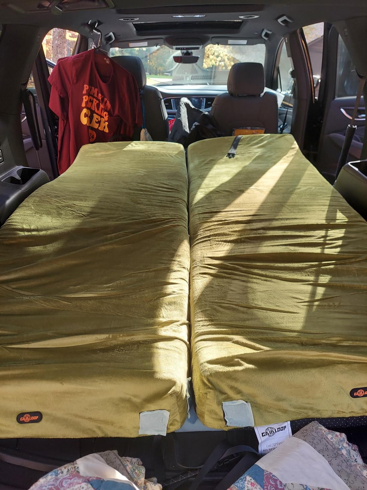 Memory Foam Camping Mattress, Extra Thick 4 Inch Dual Layer Sleeping Pad customer photo 2