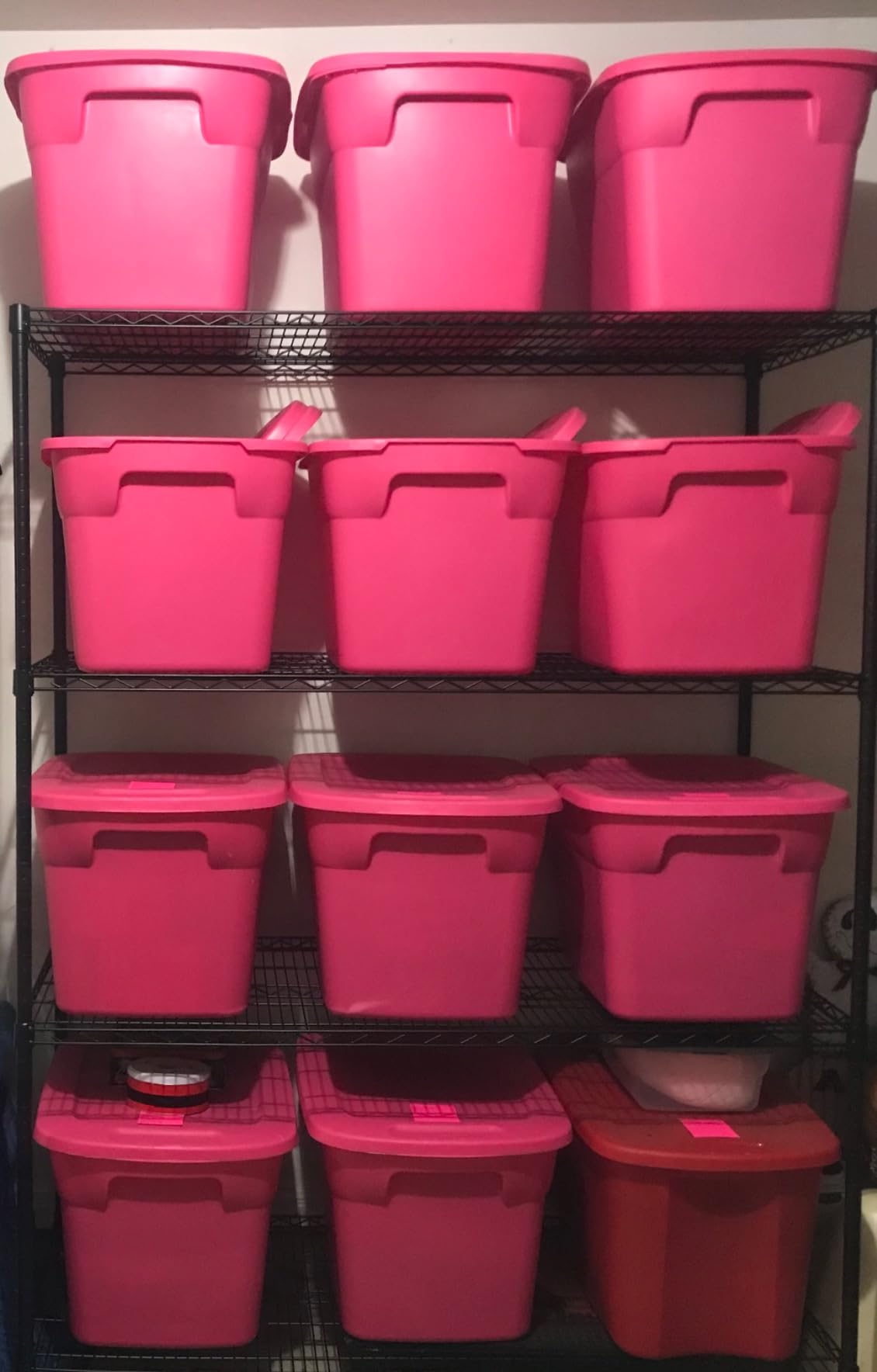 REIBII 4-Tier Heavy Duty Shelving with Wheels, 2480LBS Storage Shelf Rack customer photo 2