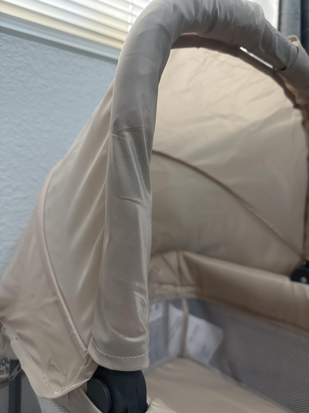 JOYMOR Twin Bassinet for Baby, Bedside Bassinet, Convertible to Bedside Sleeper and Playpen, with Wheel, Brake, Foldable Side Sleeper, Gray customer photo 1