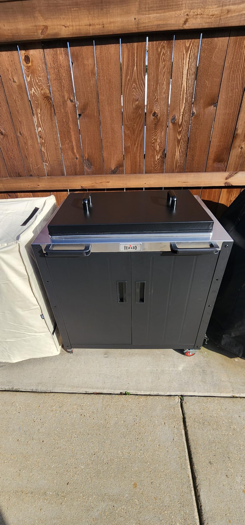 Feasto Modular Outdoor Kitchen Island with Storage and Stainless Steel Top customer photo 1