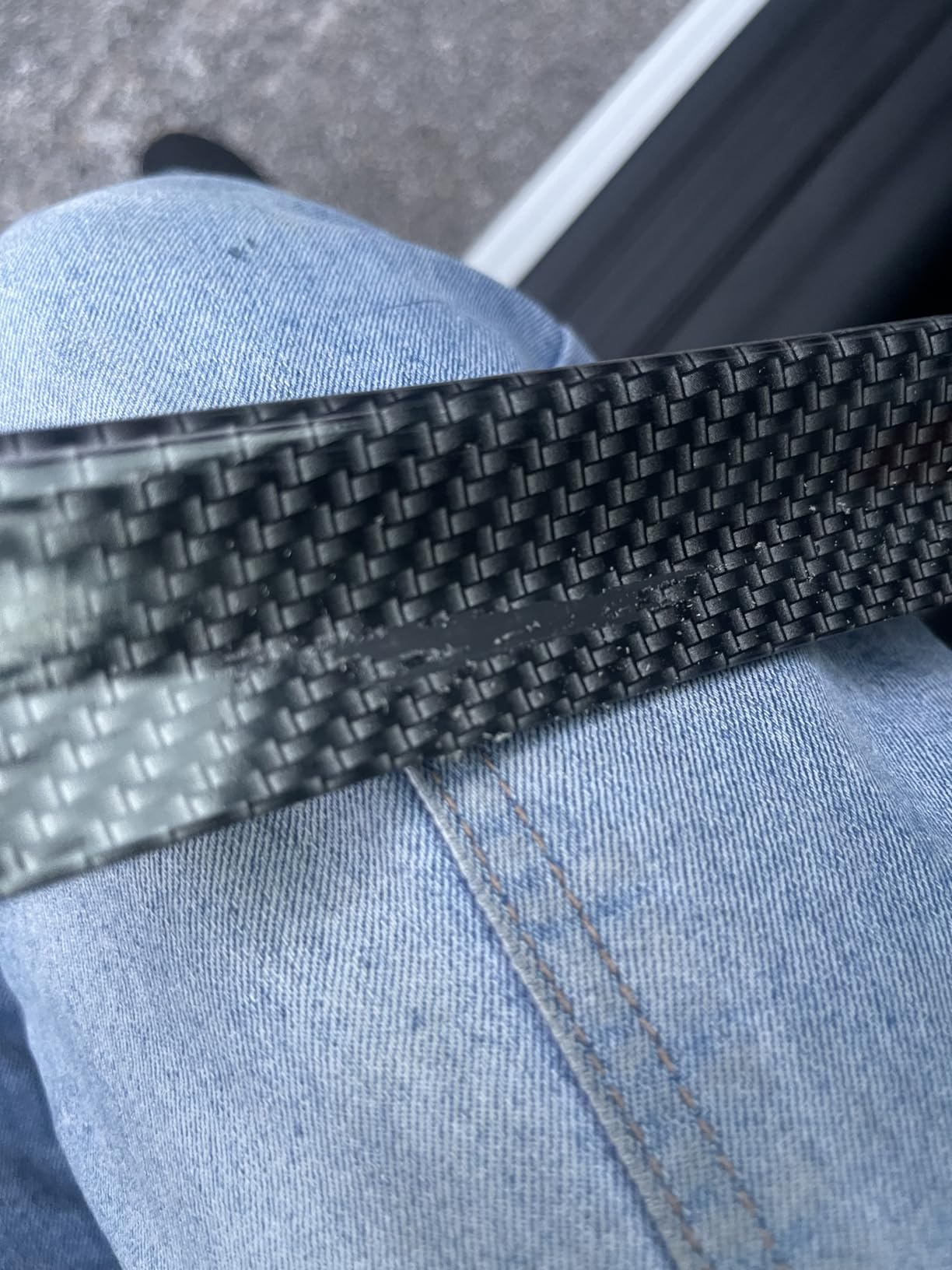 JOYCOURT Car Rear Spoiler Roof Lip Kit, CarbonFiber 3D Rubber Trunk Spoiler customer photo 1