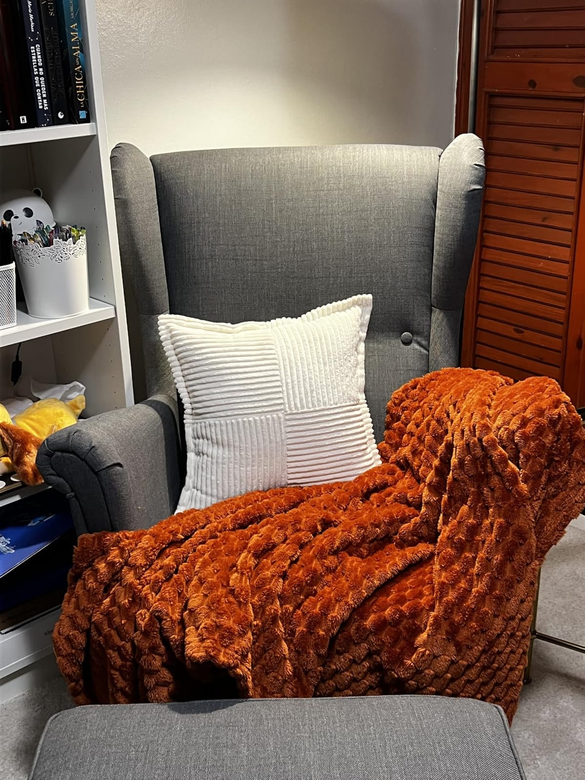 Puncuntex Burnt Orange Throw Blanket 50