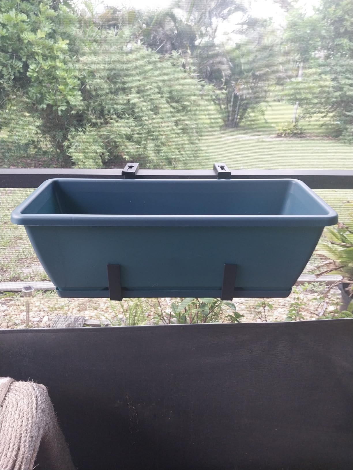 4 Pack Window Boxes Planters Railing Planter Box with Adjustable Brackets customer photo 1