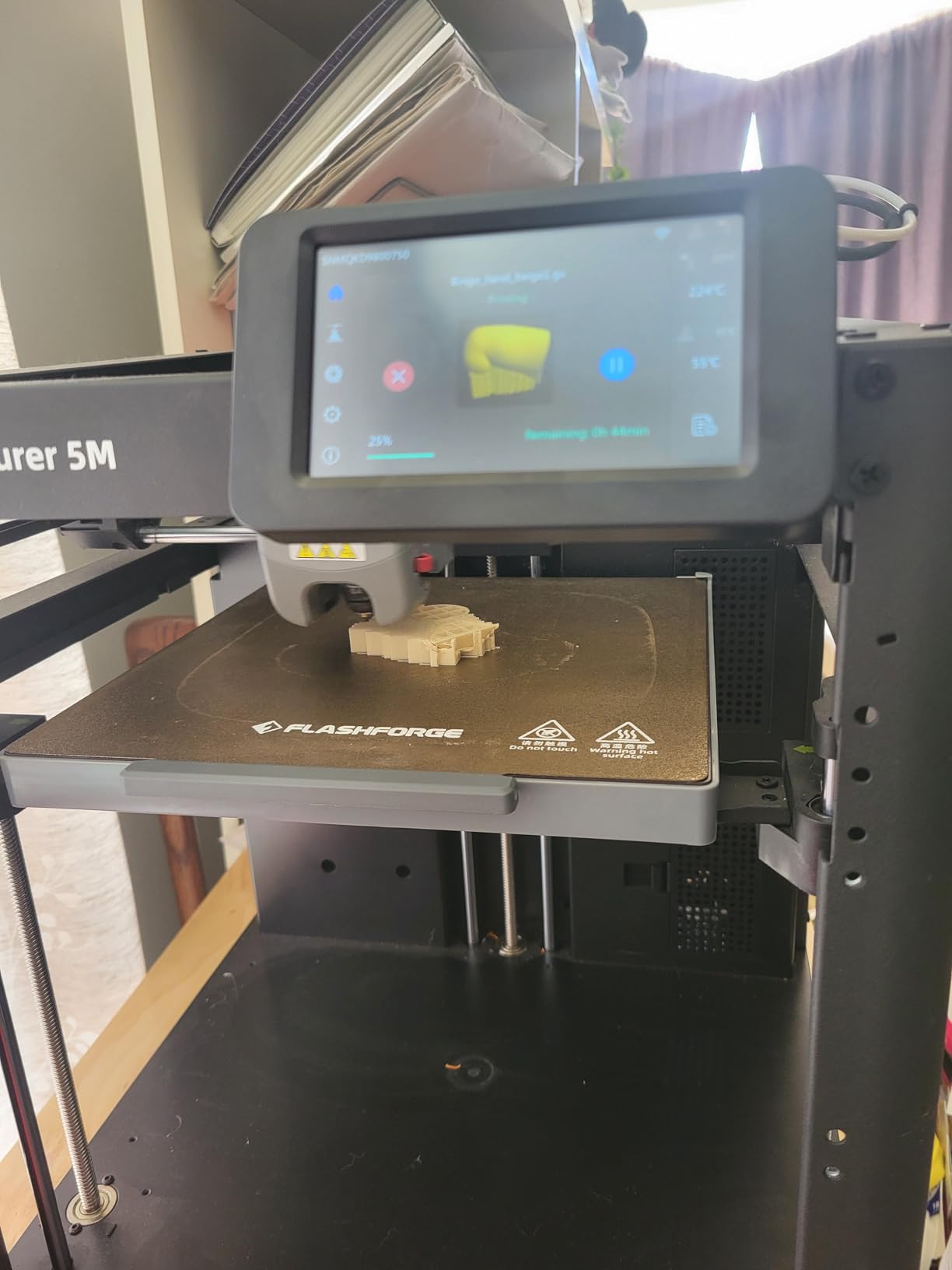 FLASHFORGE AD5M 3D Printer,600mm/s High-Speed CoreXY Printer,1-Click Auto Leveling, 220x220x220mm Build Volume,Direct Drive Extruder,Quick-Swap Nozzle,Ideal for Rapid Prototyping&DIY 3D Printing customer photo 1