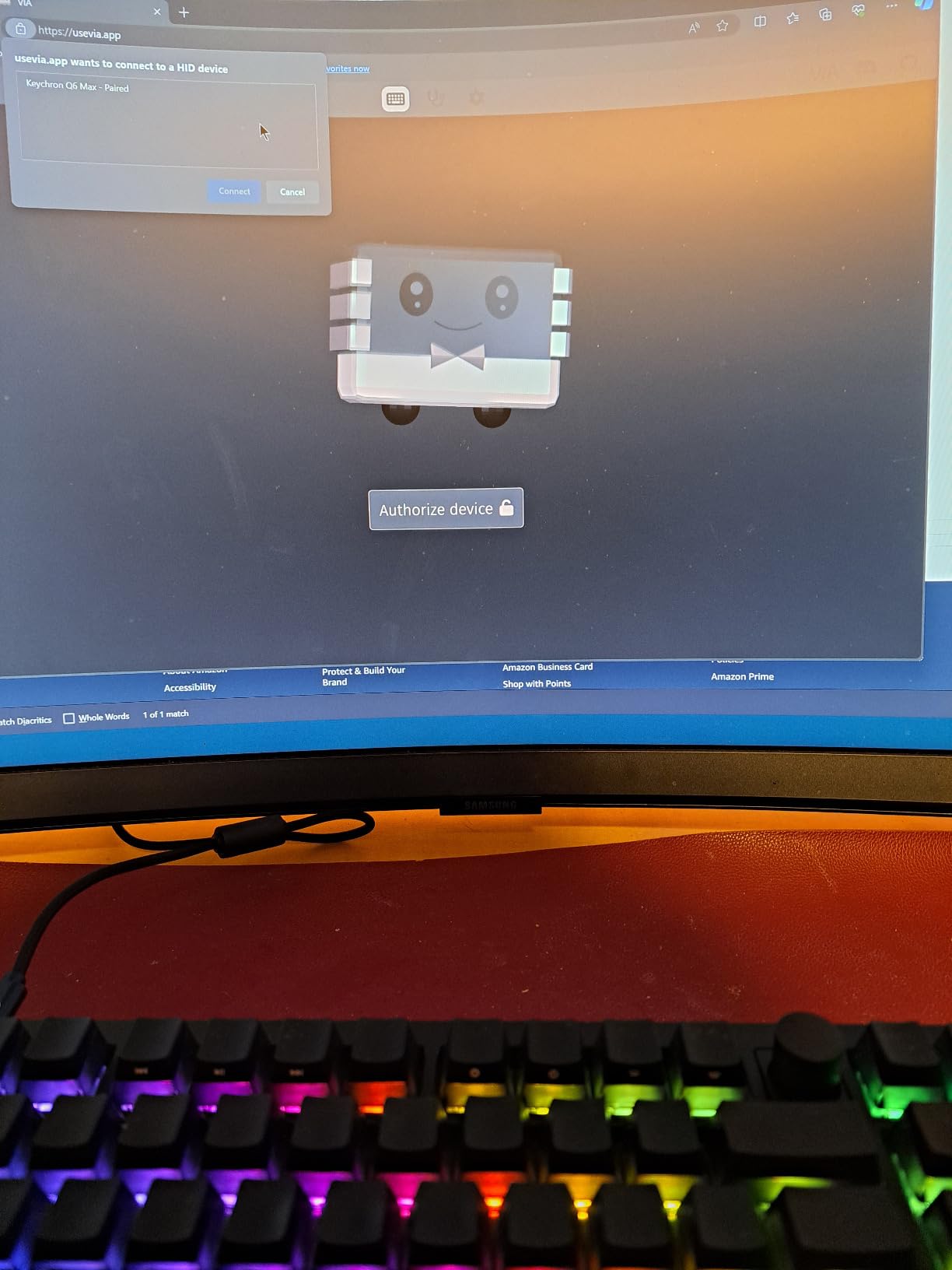 Keychron Q6 Max QMK/VIA Wireless Custom Mechanical Keyboard Barebone Knob Version, Full-Metal Hot-Swappable RGB Backlight 2.4 GHz/Bluetooth/Type-C Wired Gaming Keyboard for Mac/Windows/Linux - White customer photo 2