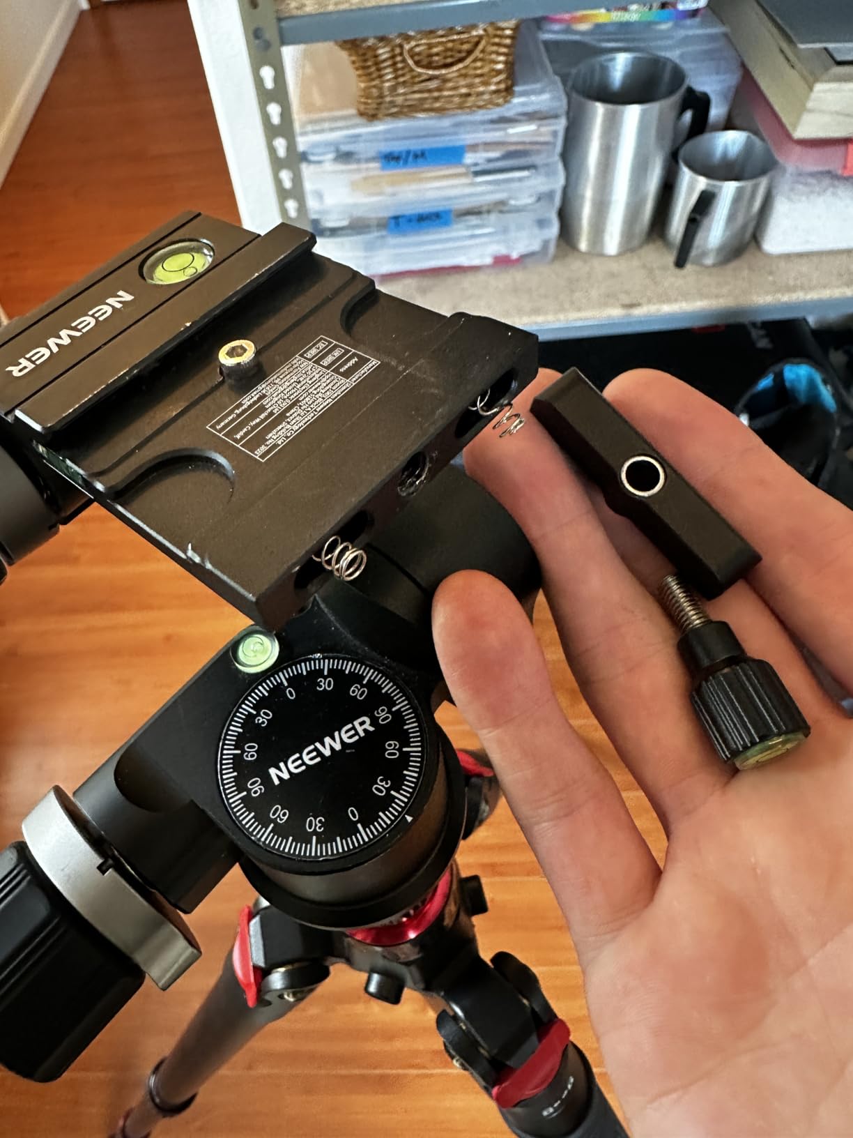 NEEWER 3 Way Geared Tripod Head with 360 Panoramic Arca QR Plate, TH15 | Millimeter Micro Adjustment, Aluminum Alloy, 3 Axis Pan Tilt Head, Quick Switch Large & Fine Dual Modes, Max Load 13.2lb/6kg customer photo 2