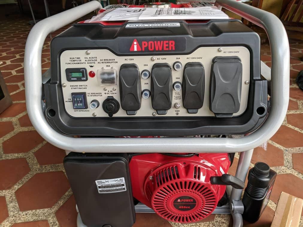A-iPower 5000-Watt Portable Generator Gas Powered, CO Sensor Shutdown, Heavy Duty Generators with 223cc OHV Engine for Jobsite, RV, Home Backup, Emergency (GXS5000) customer photo 2