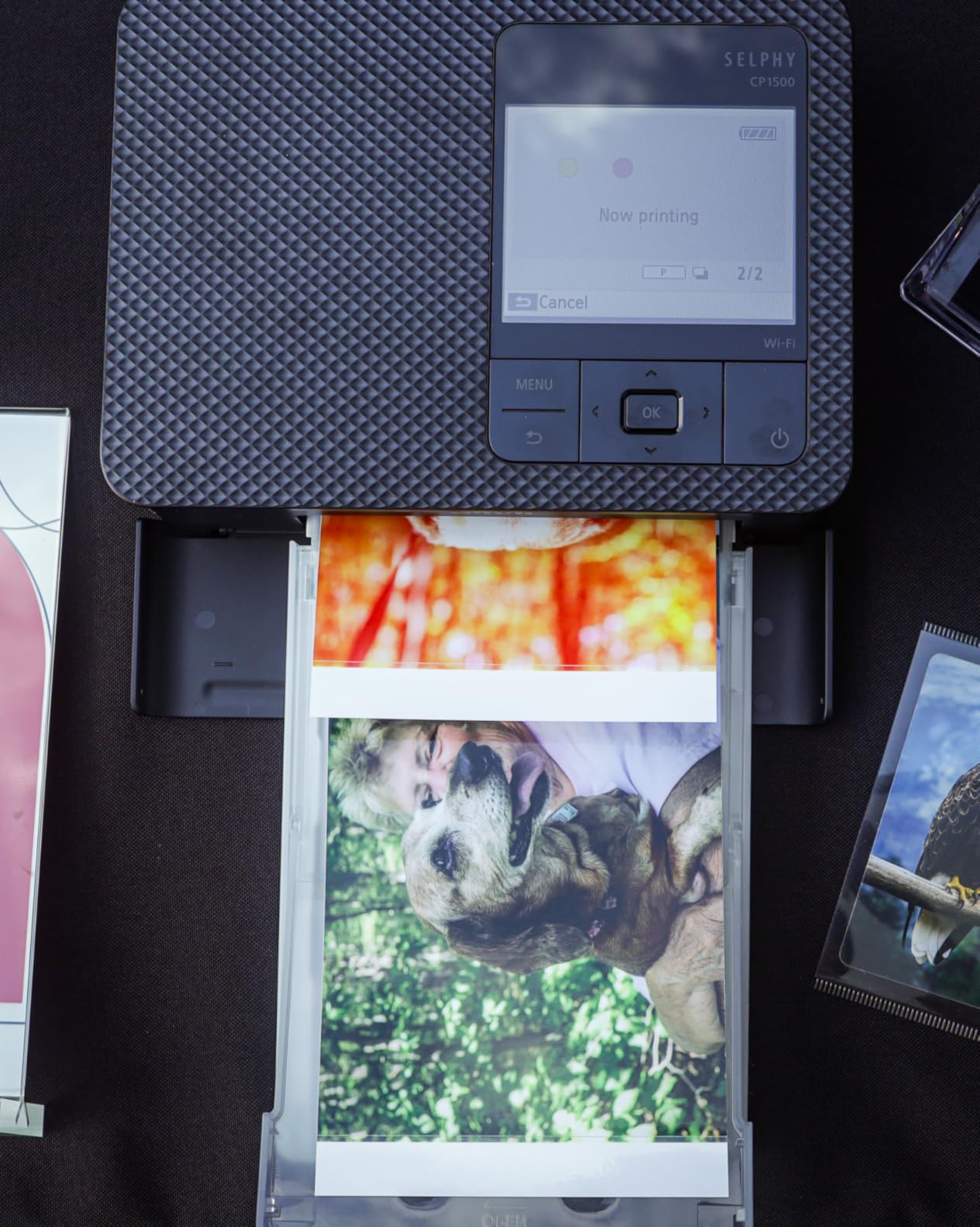 Canon SELPHY CP1500 Compact Photo Printer | Black with 2 x KP-108IN Color Ink and Paper Set (3 Items) customer photo 1