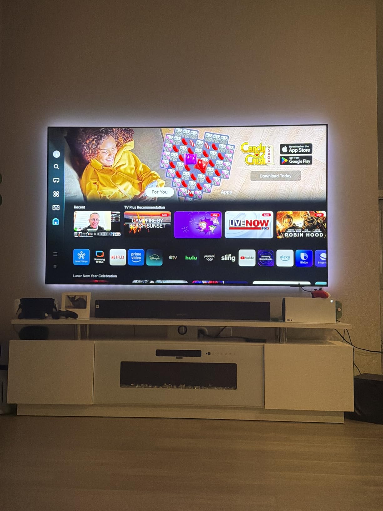 Samsung 85-Inch Class Neo QLED 4K QN90D Series Mini LED, Neo Quantum HDR+ Smart TV w/Dolby Atmos, Object Tracking Sound+, Motion Xcelerator, Real Depth Enhancer Pro, Alexa Built-in (QN85QN90D, 2024) customer photo 1