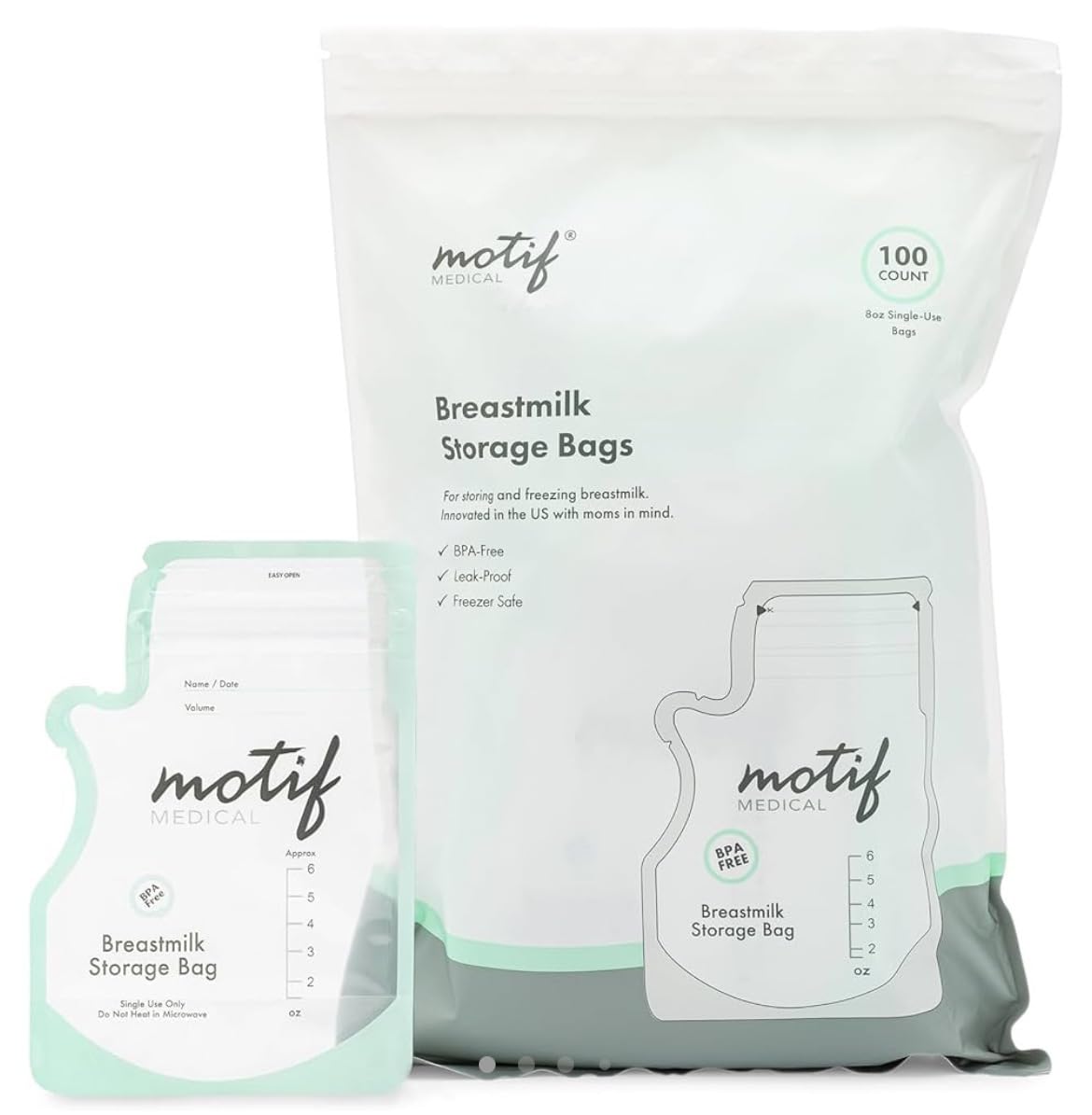 Motif Medical Breastmilk Storage Bags, 300 Count customer photo 1