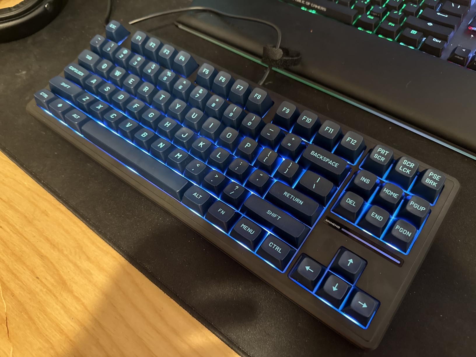 75% Custom Barebones Keyboard Kit Gasket Mounted, Blank DIY Silent TKL Mechanical Gaming Keyboard PCB Hot Swappable 3pin/5pin Switch with South-Facing RGB for Win/Mac (M87 Kit-Black) customer photo 2