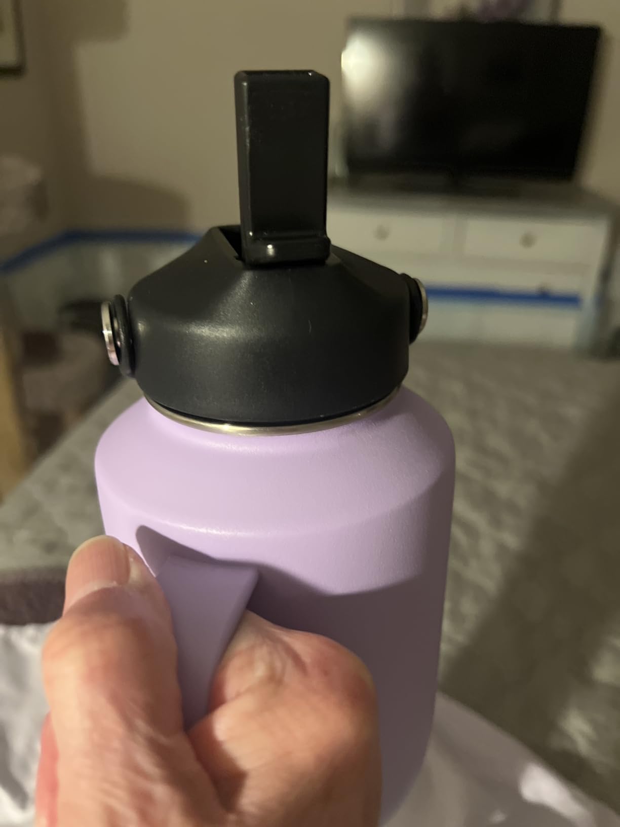 RAYMYLO 40 oz Insulated Water Bottle with Straw, Fit in Car Cup Holder | (Cold for 48 hrs) Triple Wall Vacuum, Stainless Steel Hydro Travel Flask with Straw Spout Lid, Leakproof & Non-BPA customer photo 2
